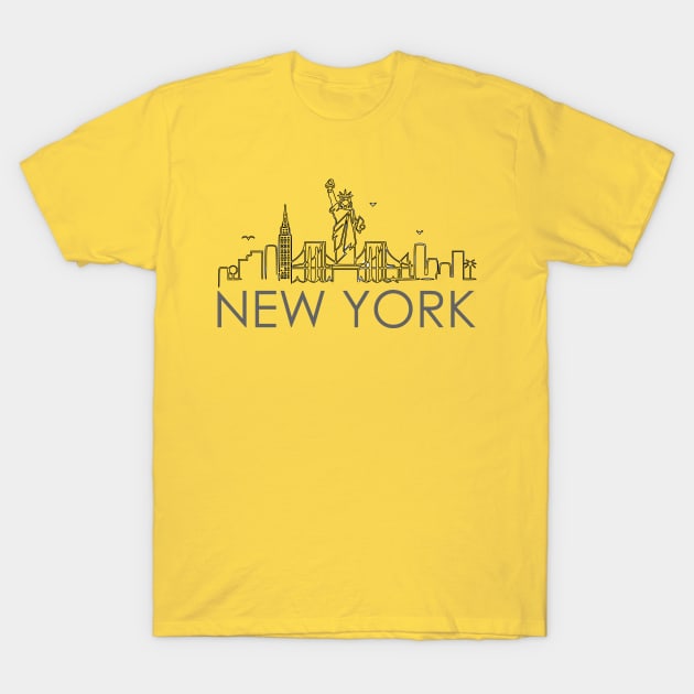 New York Shirt! T-Shirt by PopCycle